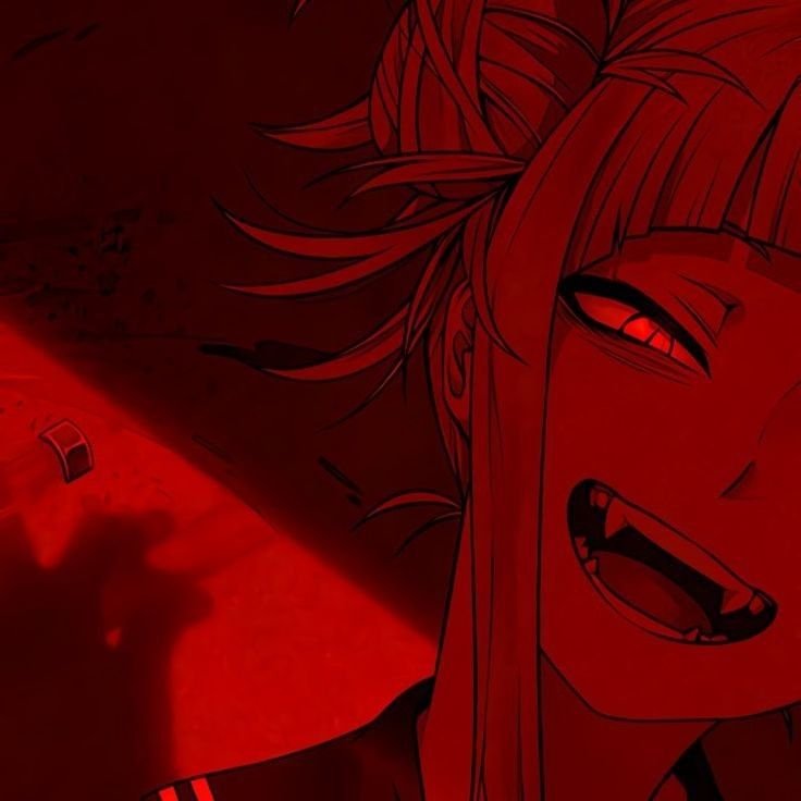 Aesthetic Red Anime Girl PFP