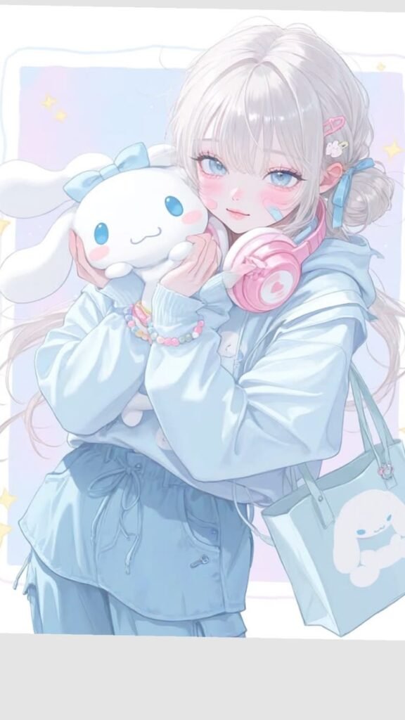 Cute Cinnamoroll Anime Girl