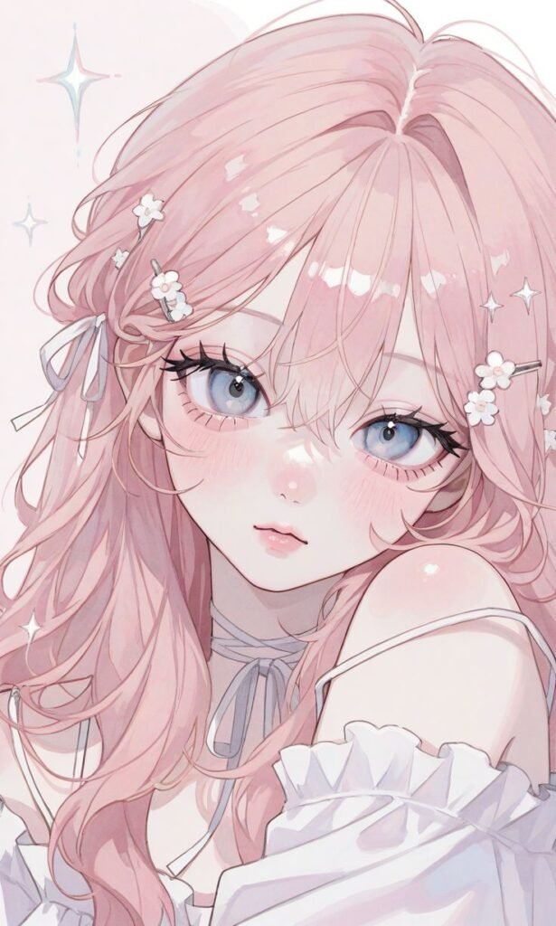 Cute Pink PFP Anime