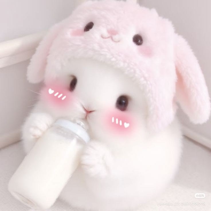 Cute Pink PFP Bunny