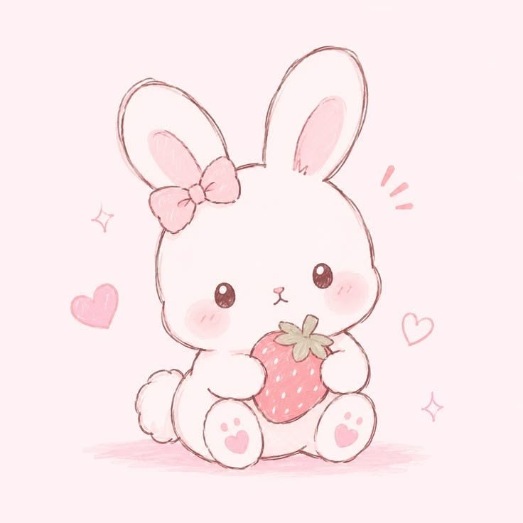 Cute Pink PFP Bunny