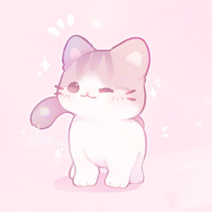 Cute Pink PFP Cat