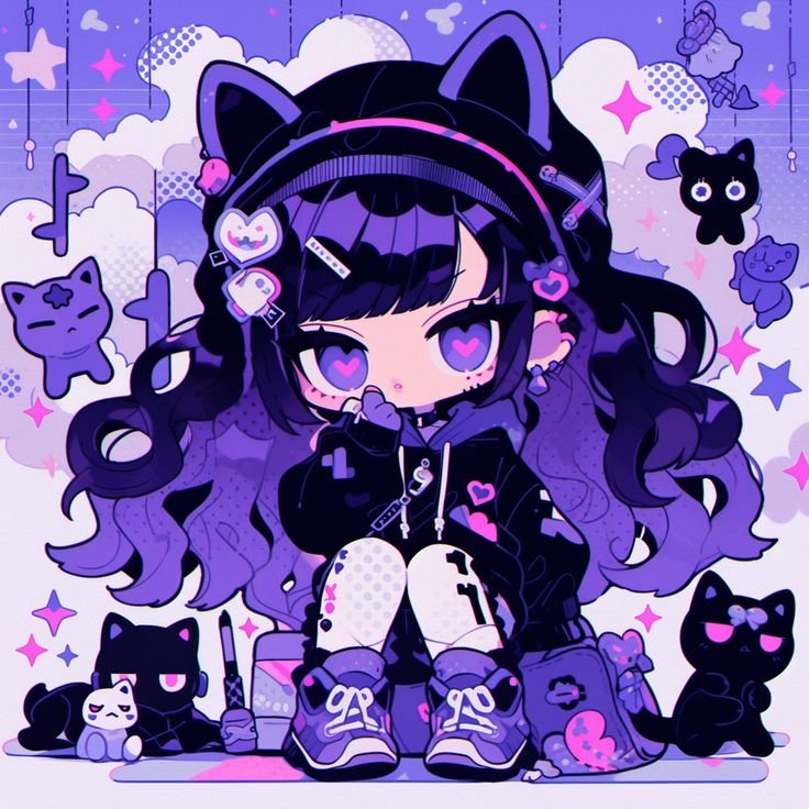 Cute Purple Kuromi Pfp