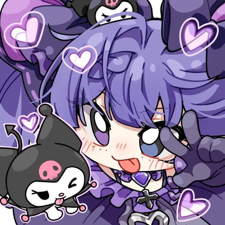 Cute Purple Kuromi Pfp