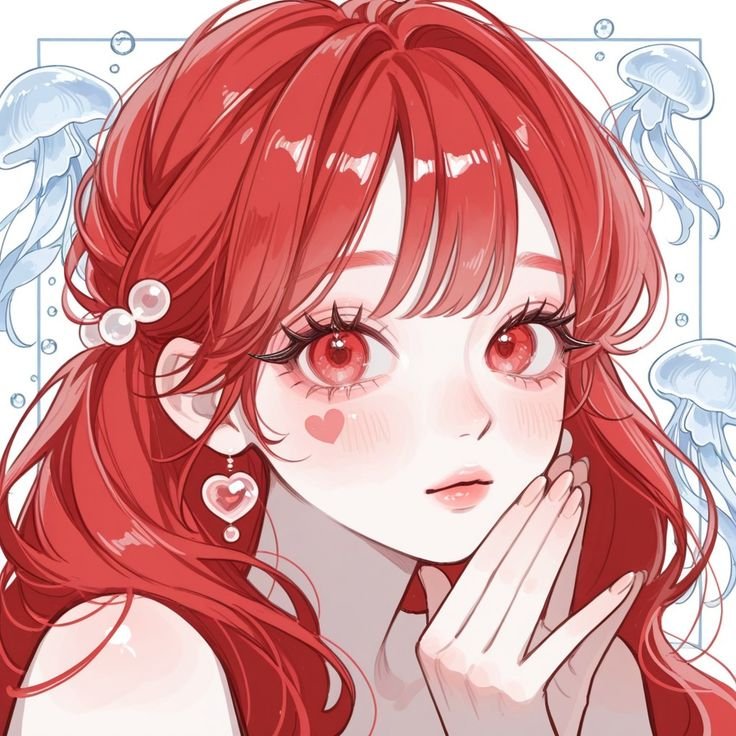 Cute Red PFP Aesthetic