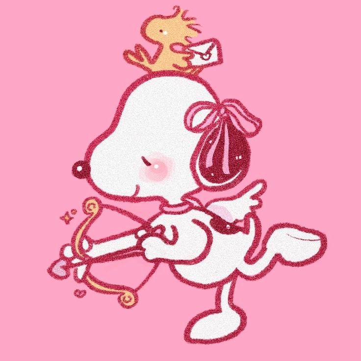 Pink Cute Snoopy PFP