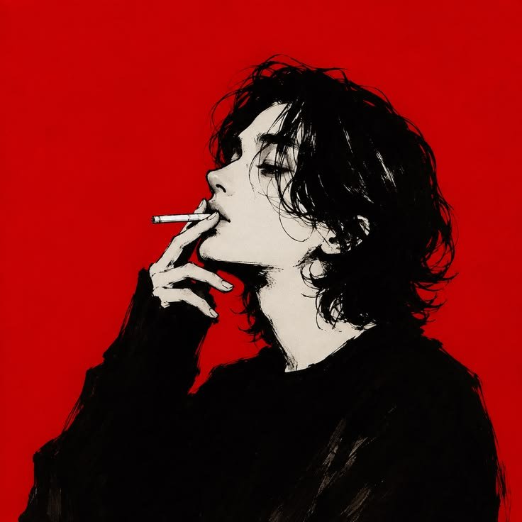Red Aesthetic PFP Boy
