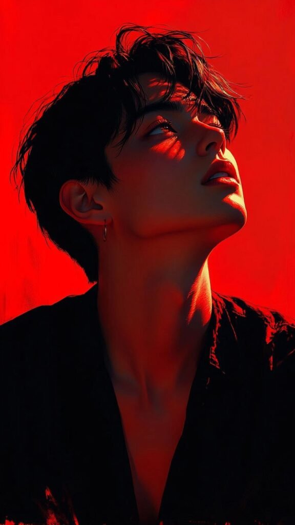 Red Aesthetic PFP Boy