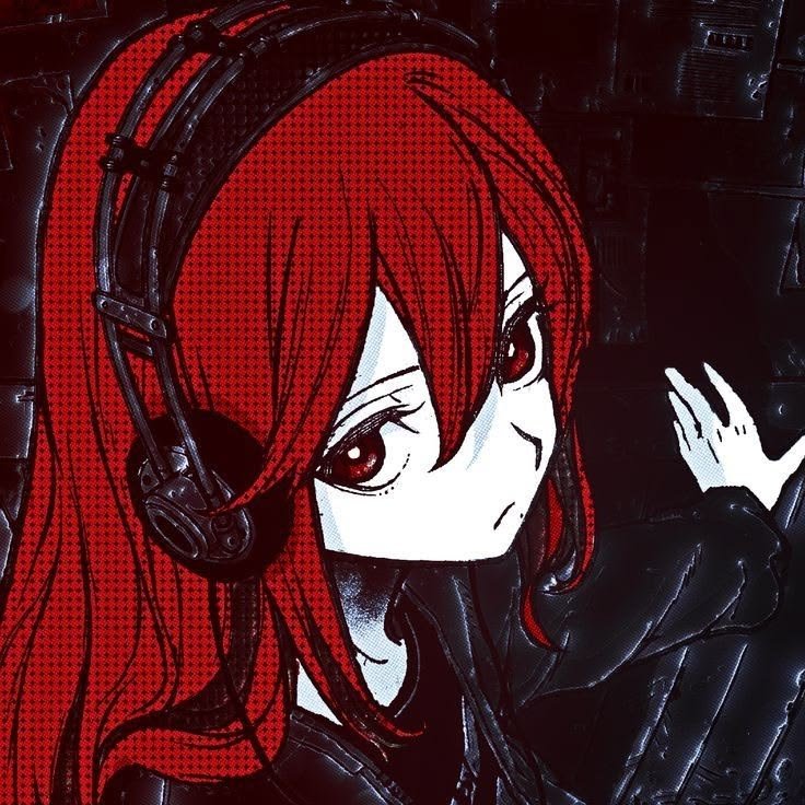 Red PFP Aesthetic Girl