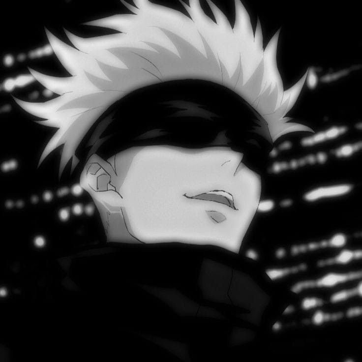 Satoru Gojo PFP Black and White