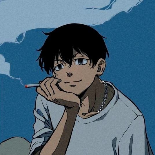 Anime Boy Smoking PFP