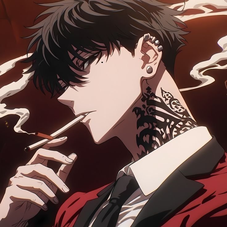 Anime Boy Smoking PFP