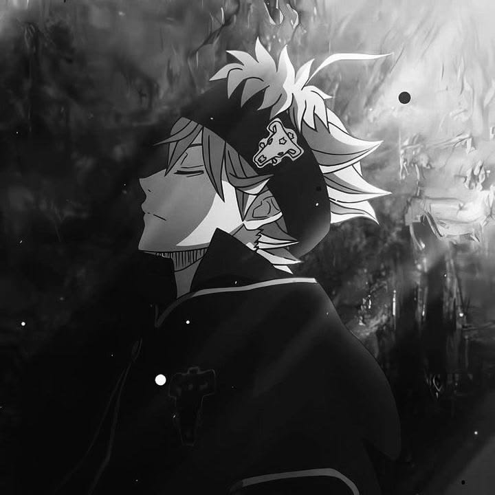 Asta PFP Black And White and Dark Asta PFP