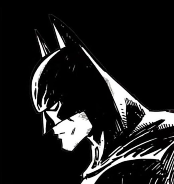 Batman PFP Black and White