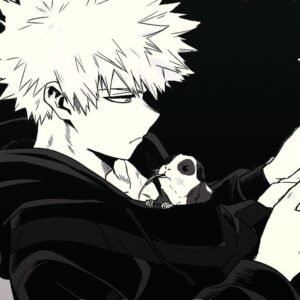 Black And White Bakugo PFP