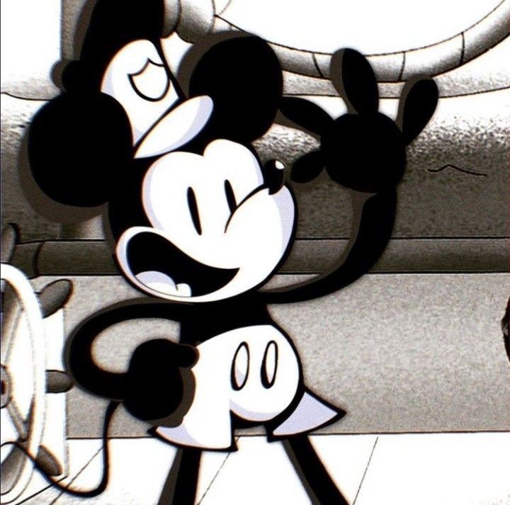Black And White Mickey Mouse PFP