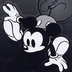Black And White Mickey Mouse PFP