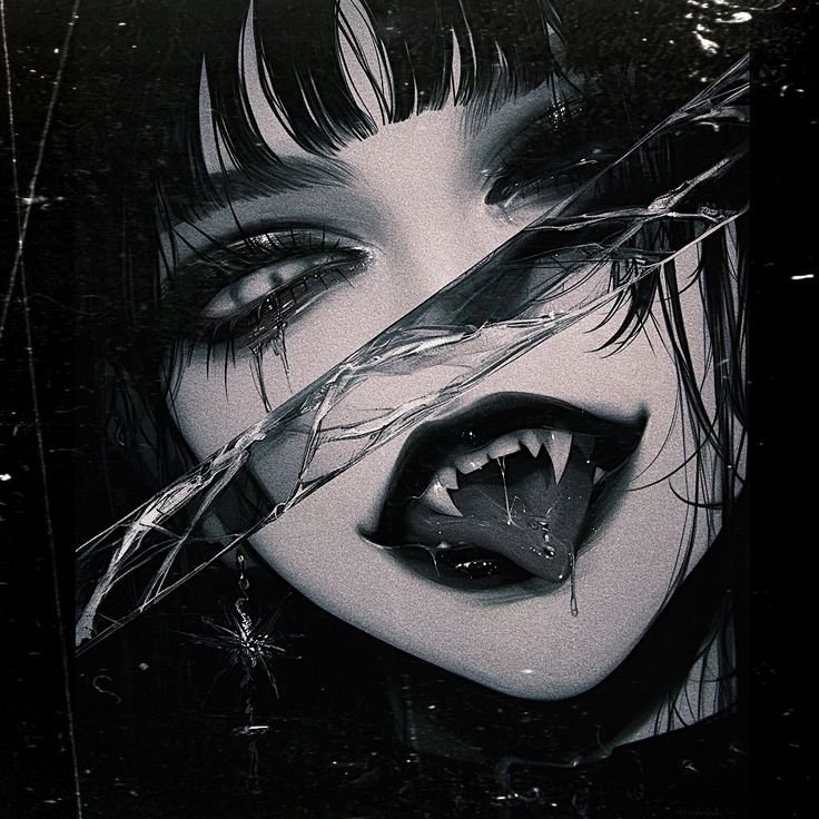 Black And White Vampire PFP