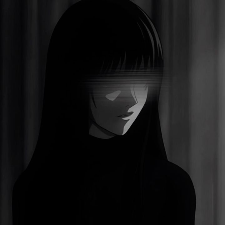 Black Sad Anime PFP
