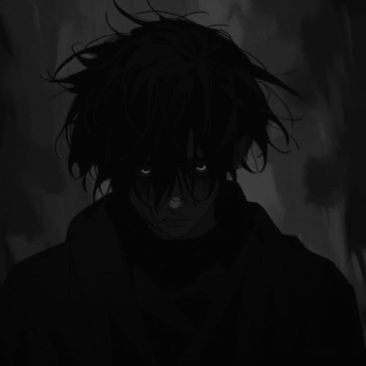 Black Sad Anime PFP