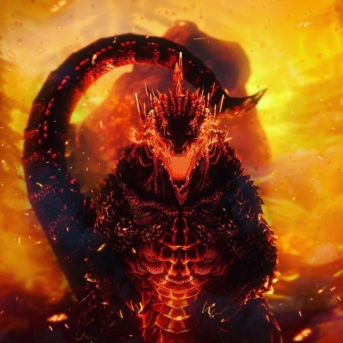 Burning Godzilla PFP