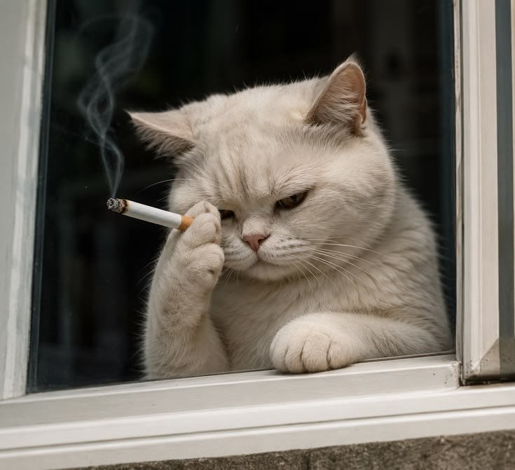 Cat Smoking PFP