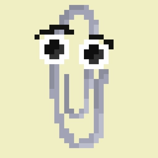 Clippy PFP Pixel Art