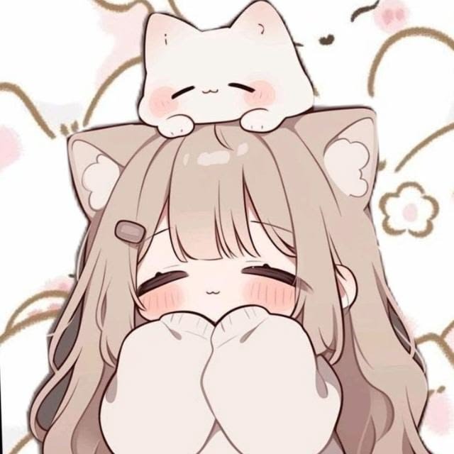 Cute Cat PFP Girl