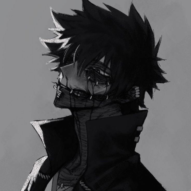 Dabi PFP Black and White