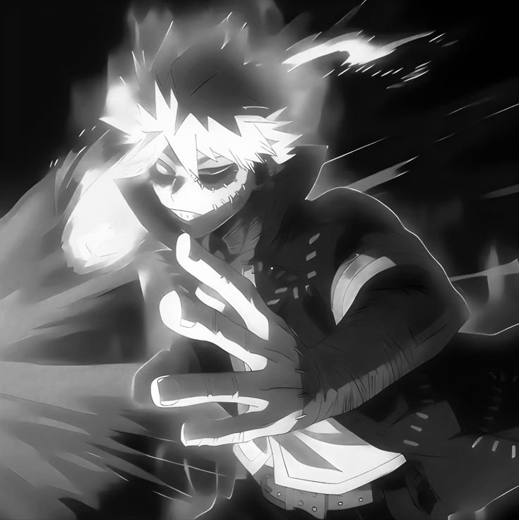 Dabi PFP Black and White