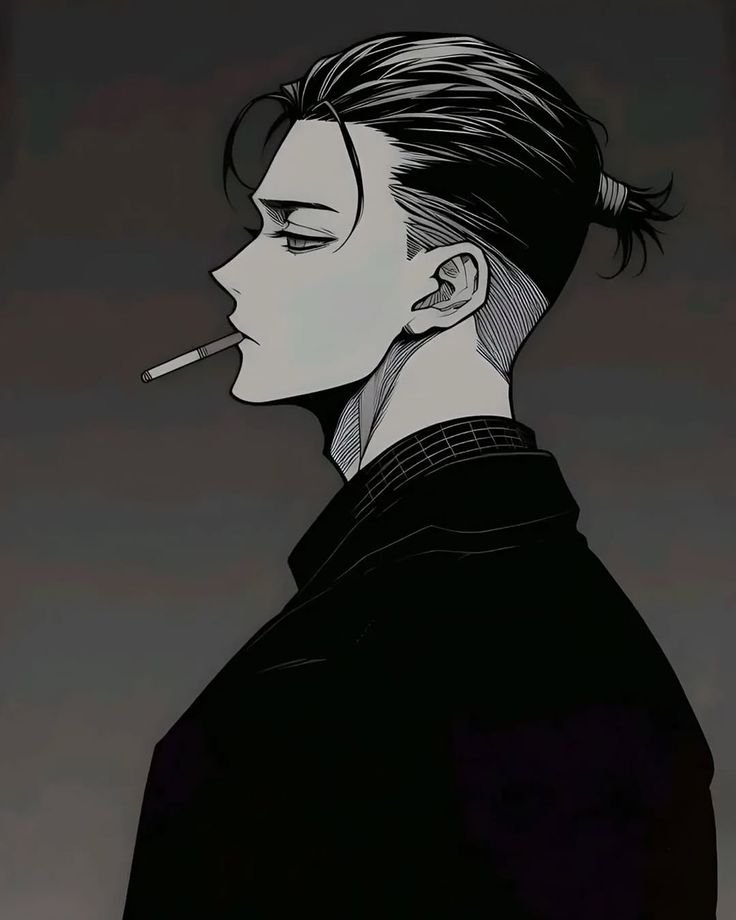 Dark Anime Smoking PFP