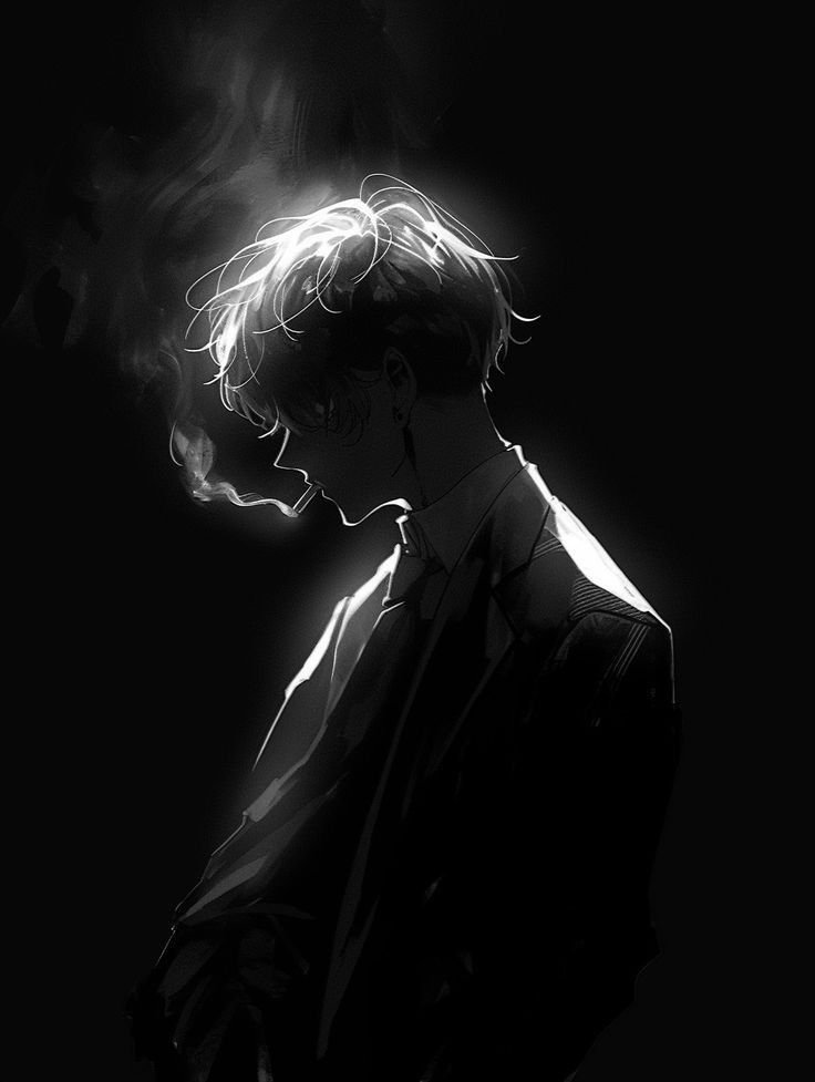 Dark Anime Smoking PFP