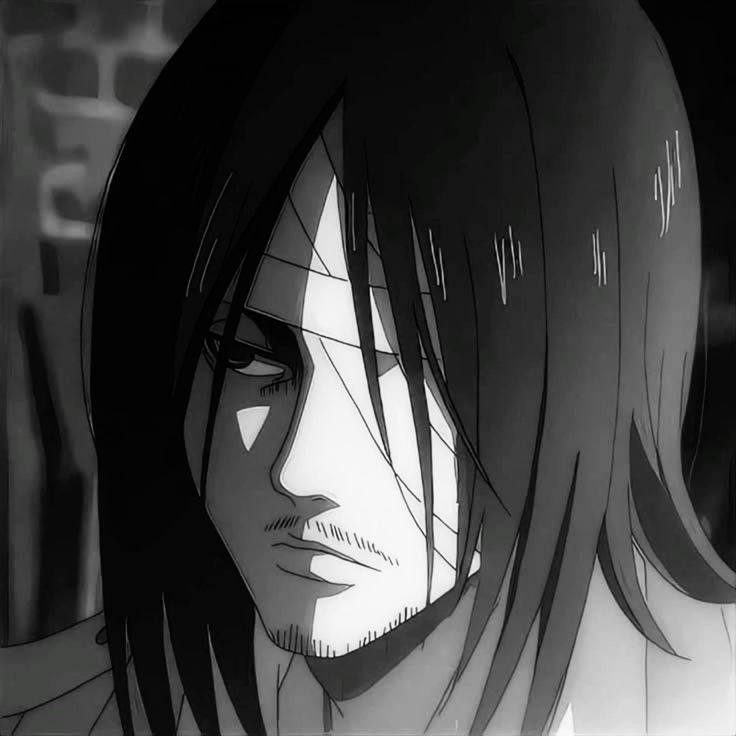 Eren Yeager PFP Black And White