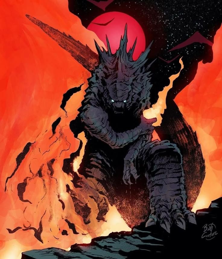 Godzilla in Hell PFP