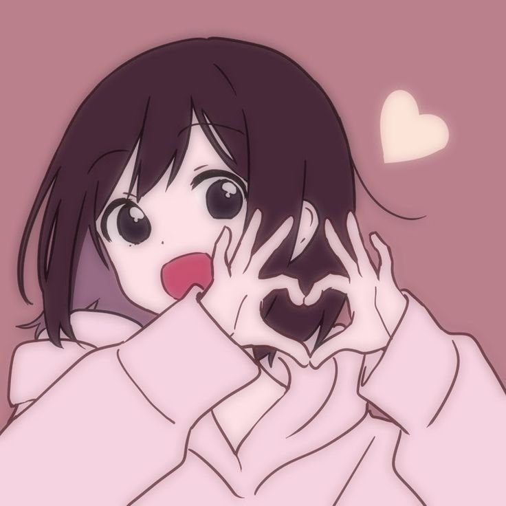 Heart Aesthetic PFP Girl