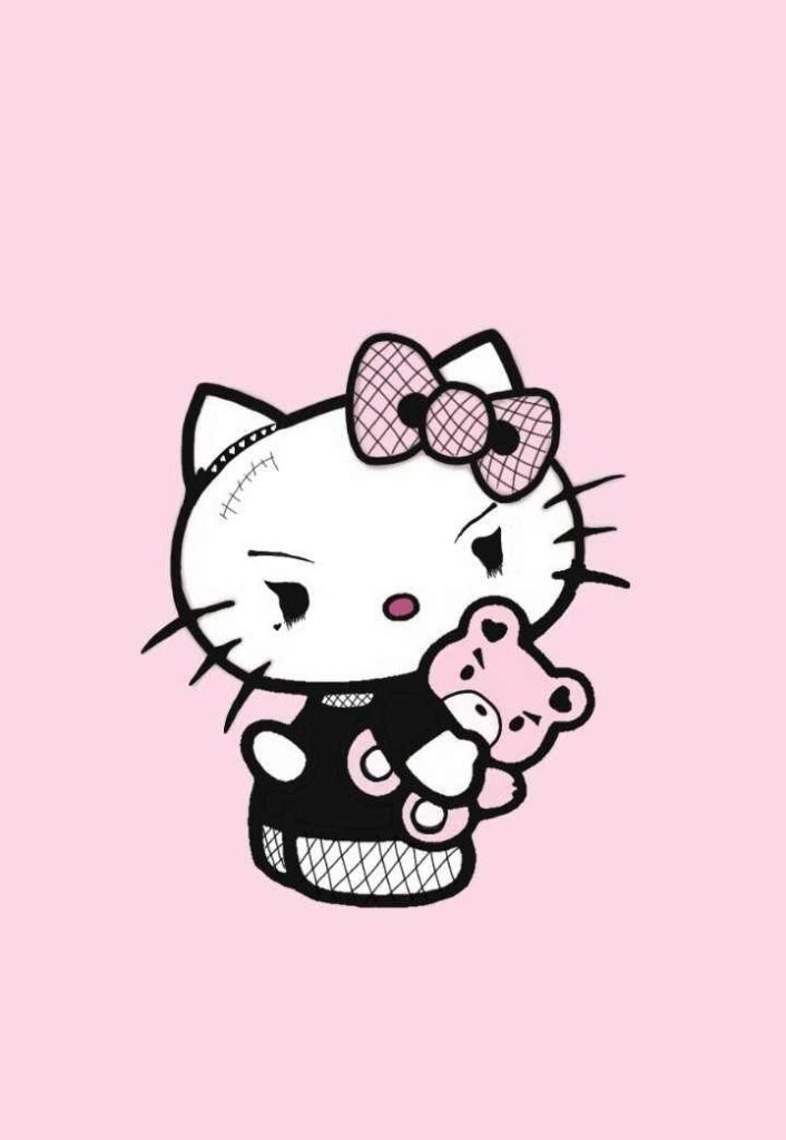 Hello Kitty Goth PFP