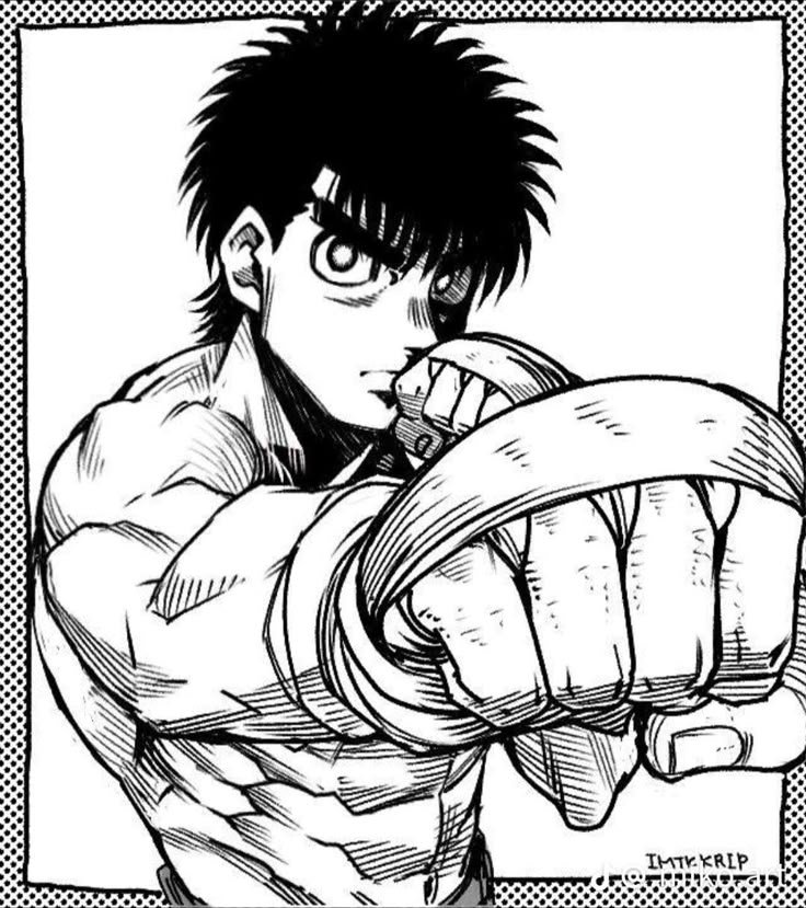 Ippo PFP Black and White