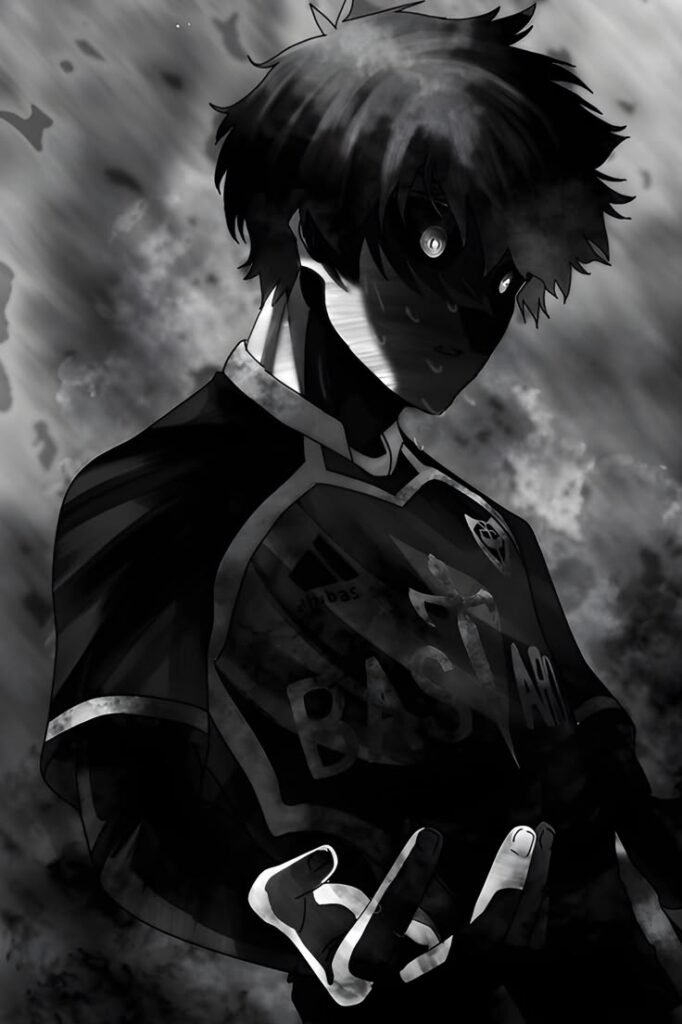 Isagi PFP Black And White