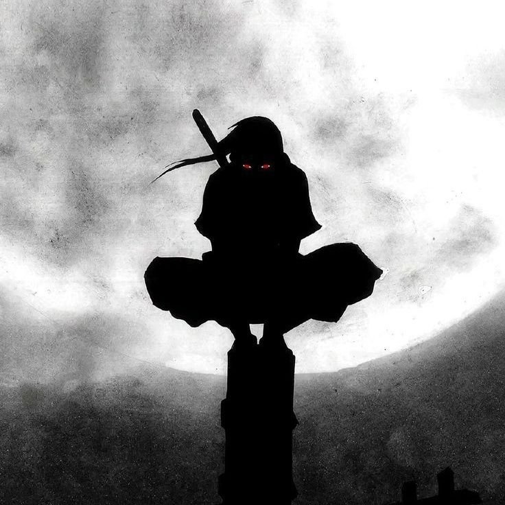 Itachi PFP Black And White