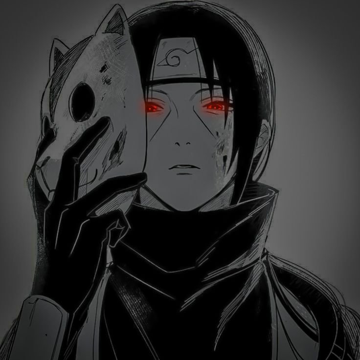 Itachi PFP Black And White