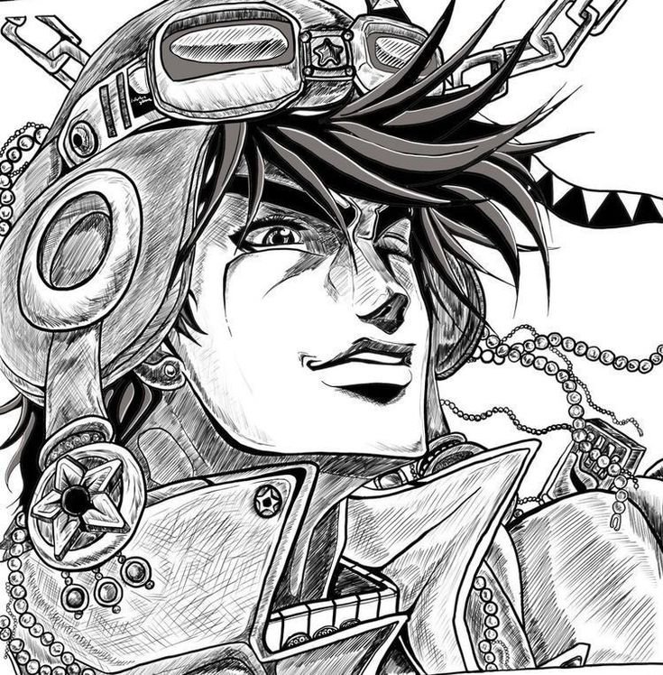 JoJo PFP Black and White