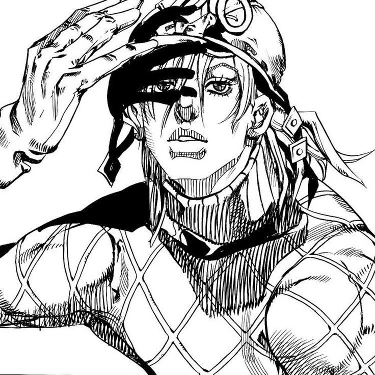 JoJo PFP Black and White