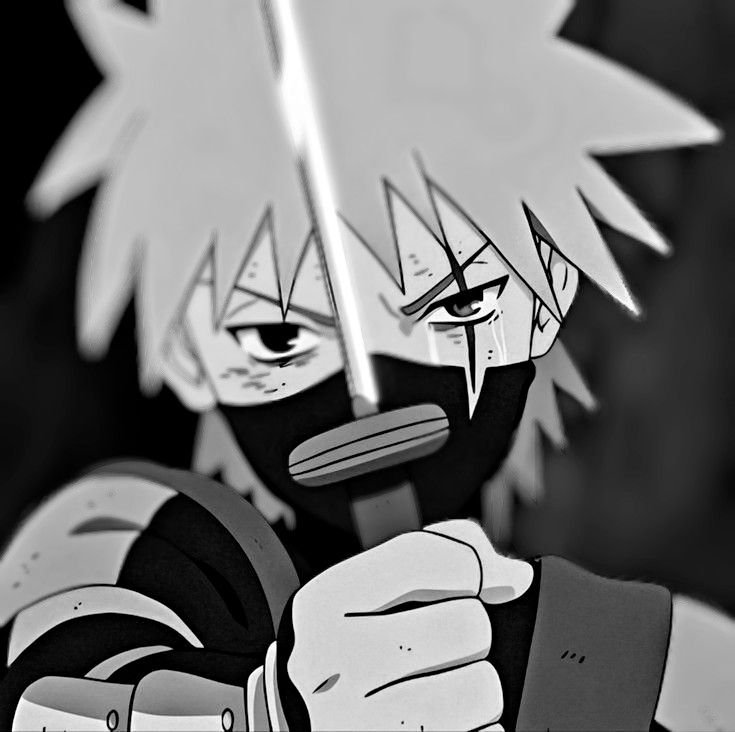 Kakashi PFP Black and White