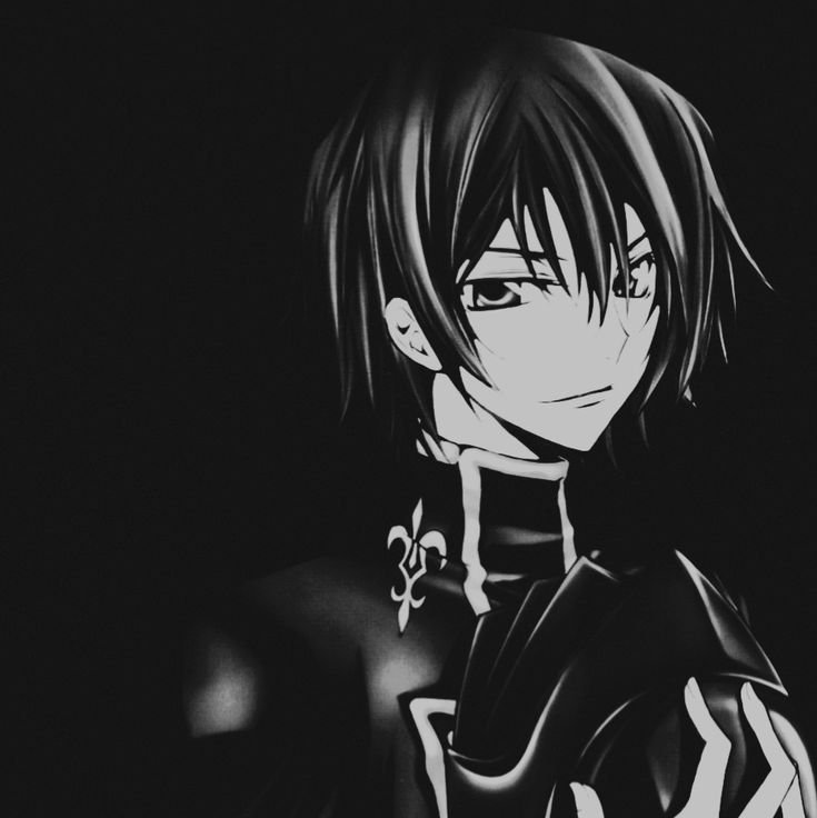 Lelouch PFP Black and White