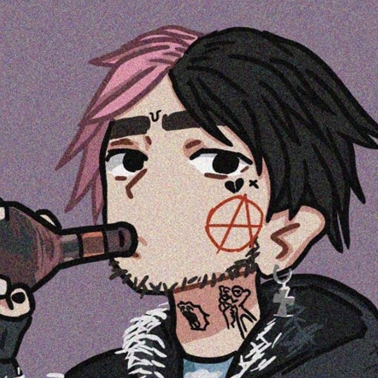 Lil Peep PFP Anime