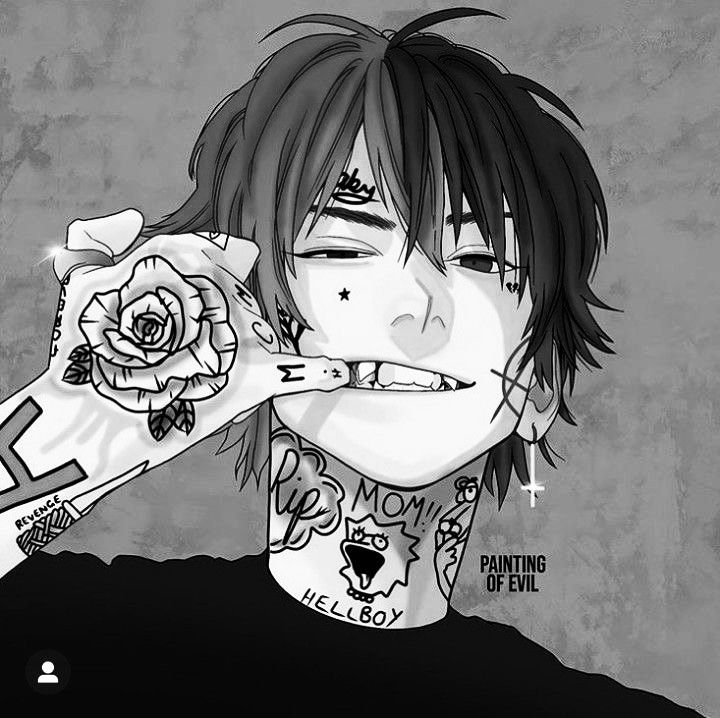 Lil Peep PFP Anime