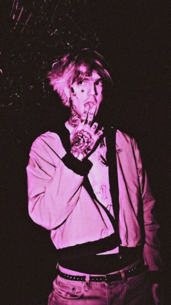 Lil Peep PFP Black And Pink