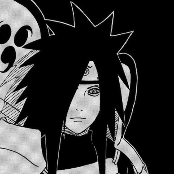 Madara PFP Black and White