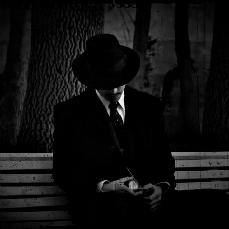 Mafioso PFP Black And White