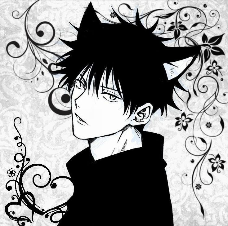 Megumi PFP Black And White